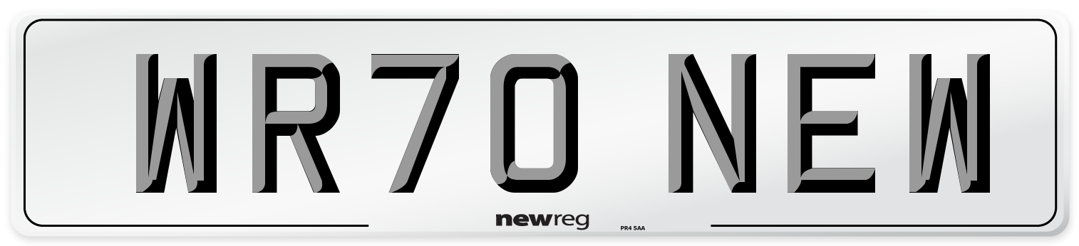 WR70 NEW Number Plate from New Reg